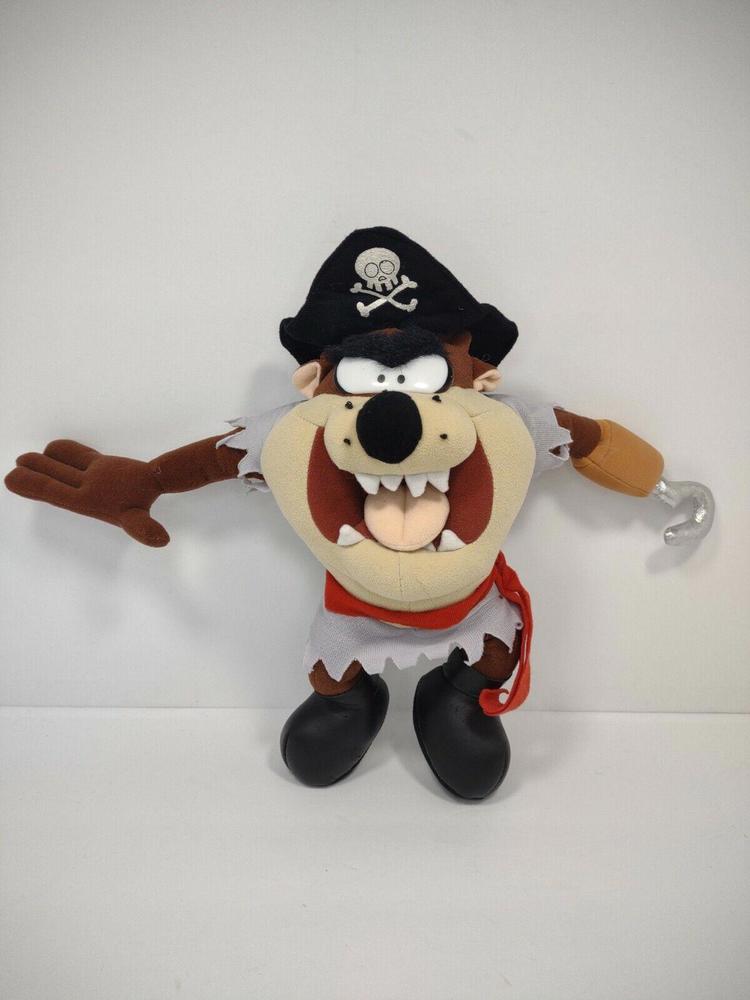 VTG Looney Tunes Plush Tazmanian Devil TAZ Pirate Officially Licensed Nanco
